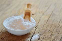 Baking soda exfoliates and also treats the chafed skin