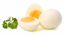 Eggs has cysteine which cures the effects of hangover