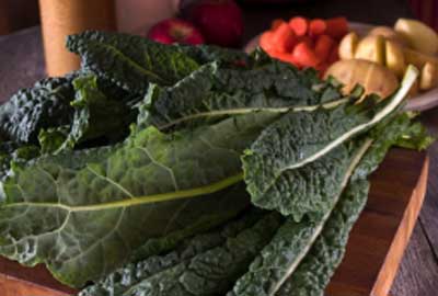 Kale is low in calories and high in fiber