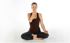 This pose helps in regulating breathing pattern and gives glow to the skin