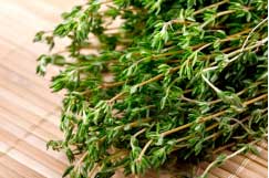 Thyme leaves tea soothes the stomach and aids in digestion