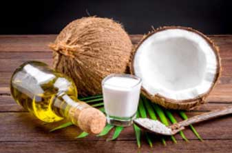 Coconut oil is very good for keeping the skin supple and healthy