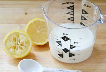 Lemon Juice and Buttermilk