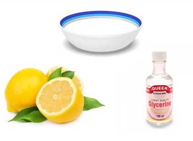 Lemon Juice Glycerine Boiled Milk Solution
