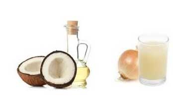 How to make onion Juice and coconut oil concoction