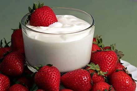 Strawberries and Yogurt