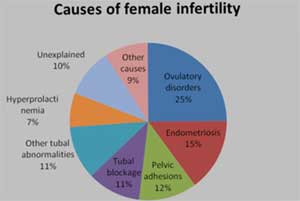 Number of Causes of Female Infertility