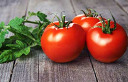 Tomato has skin lightening properties that lightens blemishes