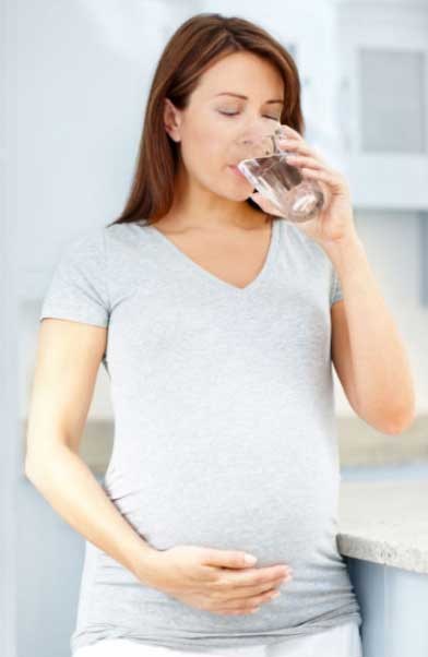 Drink lots of Water for Healthy Delivery