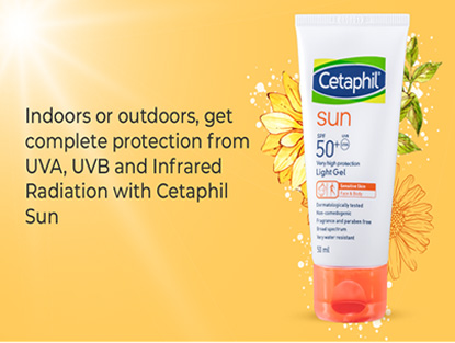 Cetaphil Sun Spf 50 Light Gel (Best Overall skin type)
