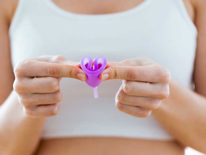 Menstruation Cup silicone and are flexible